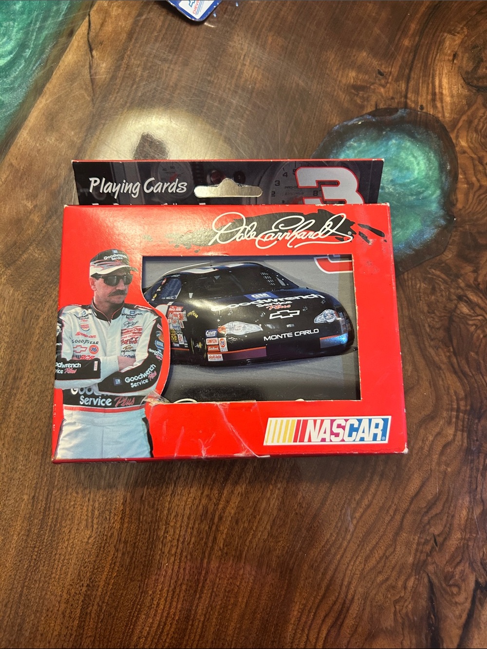 NASCAR set two decks of playing cards Dale Earnhardt NASCAR 2000 racing season.